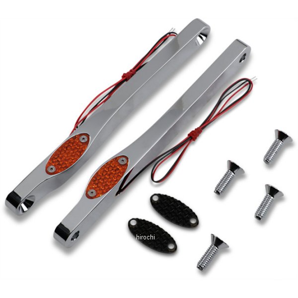 LEDウインカー フロント FLSTF クローム