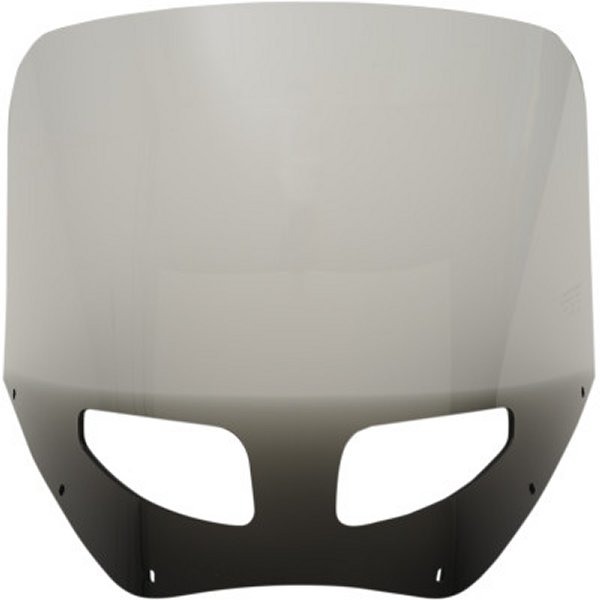 シールド フェアリング ロードウォーリア用 ベント付 13"黒/スモーク