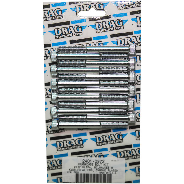 ボルトキット クランクケース 17年以降 FLH クローム/ローレット