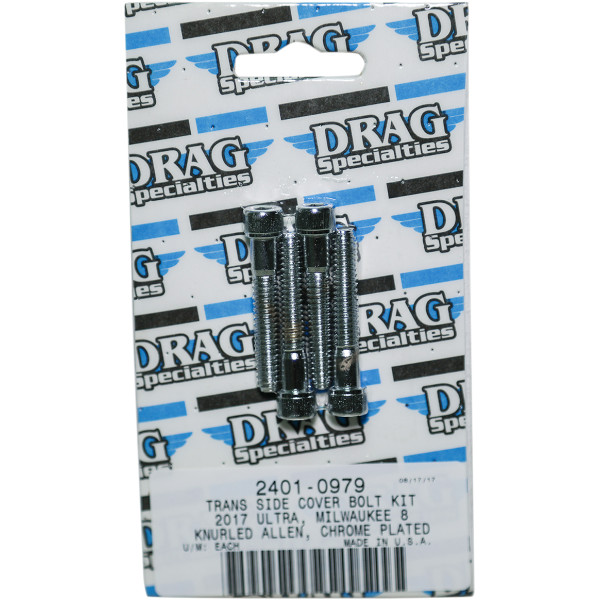 ボルトキット トランスミッションサイドカバー 17年年以降 FLH クローム/ローレット