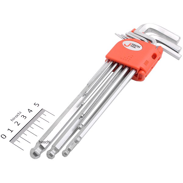 ボールポイント6角レンチ 9本セット ロング