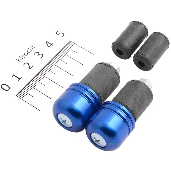 アルミ削り出しサイドキャップ ブルー Φ7/8インチハンドル用