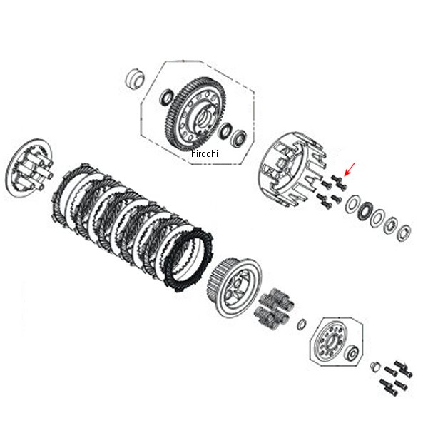 フラットヘッドスクリュー 5X15 10本入り