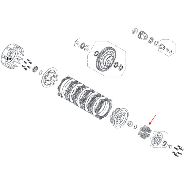 クラッチスプリング 6本入り