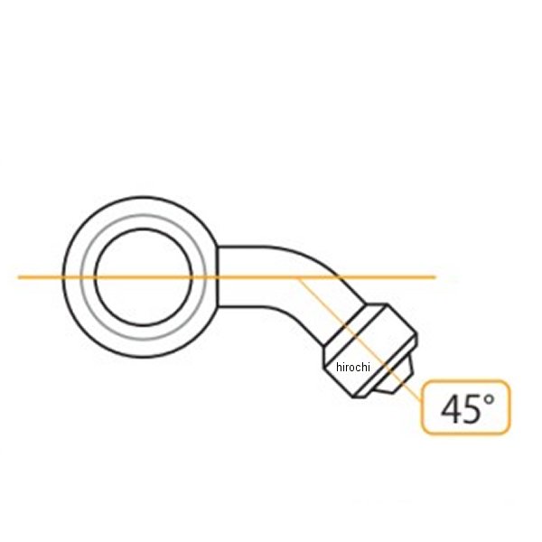 スリムラインホース用バンジョー サイド45