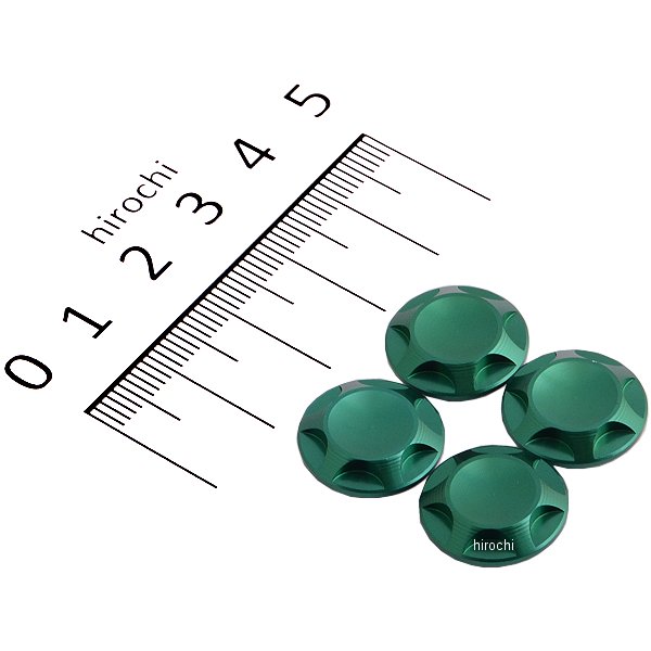 ポッシュ NASAタイプキャップボルトカバー M10用 ダークグリーン