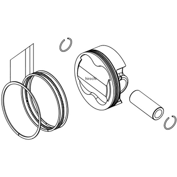 ピストンキット DOHC/スカット138/P57 モンキー