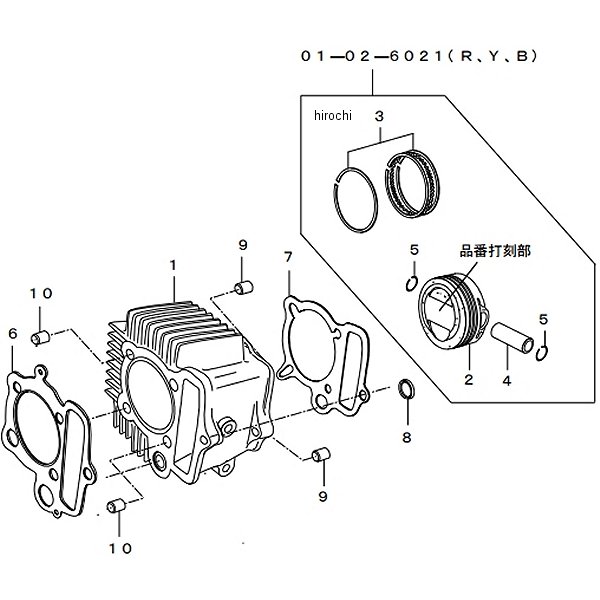 シリンダーキット 138cc スカットシリンダ