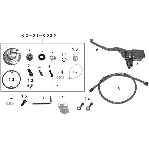 油圧クラッチフルキット モンキー、ゴリラ