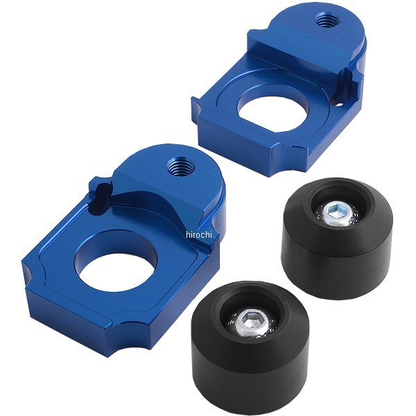 アクスルブロック スライダー 01年-12年 GSF、GSX-R、GSX、TL 青