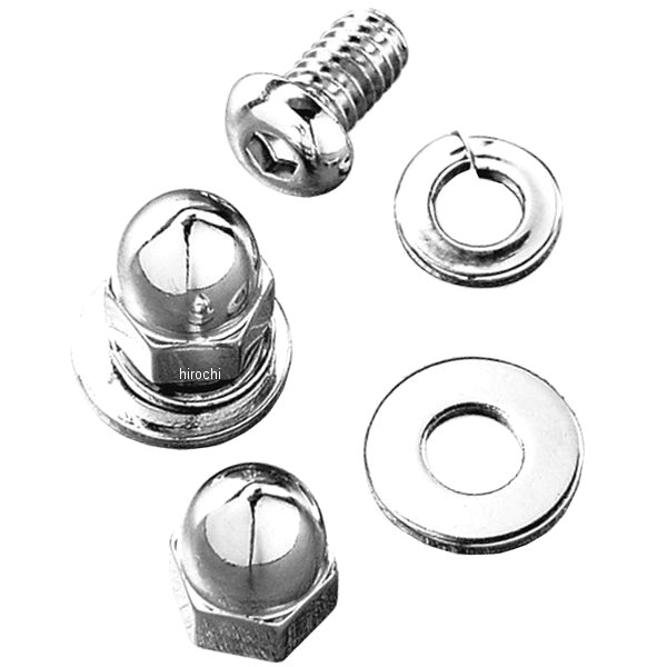 ライセンスプレート取付ネジ ボタンヘッドスクリュー付　6個入り 94109-95