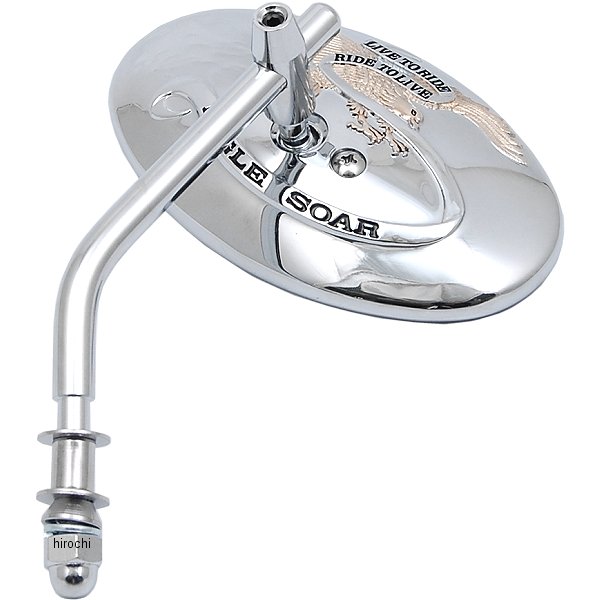 ミラー 6インチ オーバル LIVE TO RIDE (1個売り)