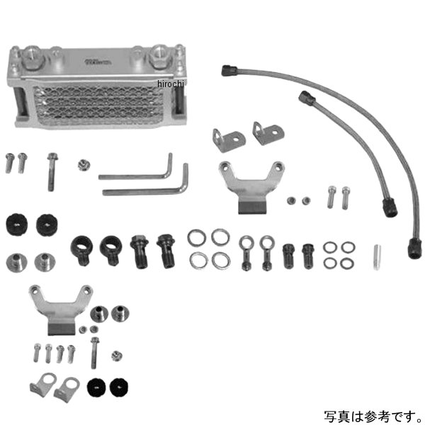 コンパクトクールオイルクーラーキット 4段/スリム モンキー、ゴリラ マグネシウムCカバー