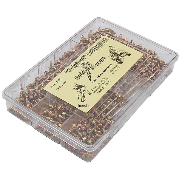 s アイススクリュー 7/16インチ ゴールド (1000個入り)