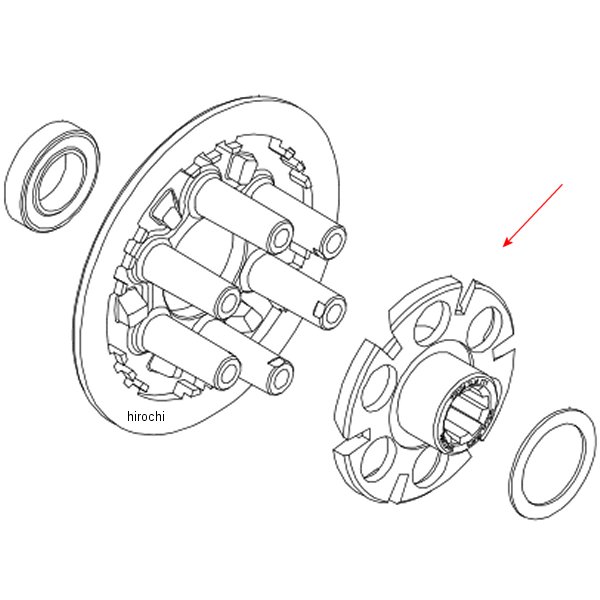 クラッチカム モンキー/湿式3型
