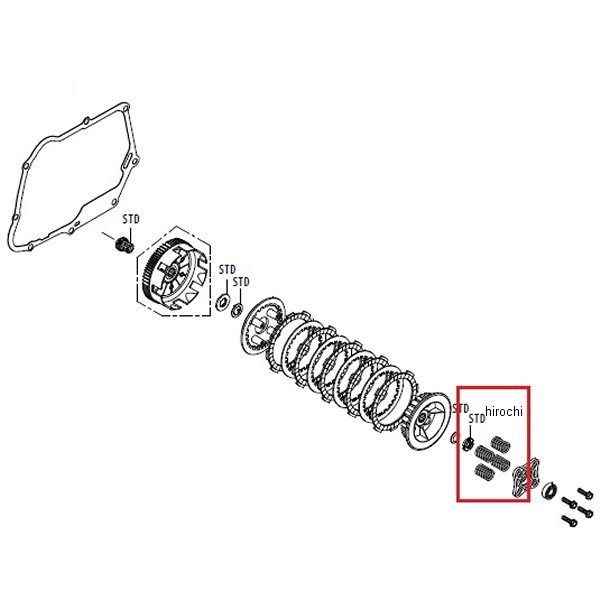 クラッチスプリングキット 4個入り