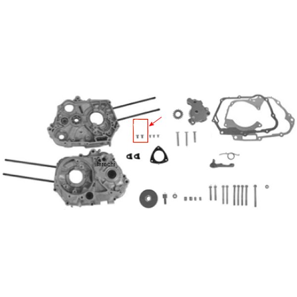 フランジヘッドスクリュー 6X12/クロス 2個入り