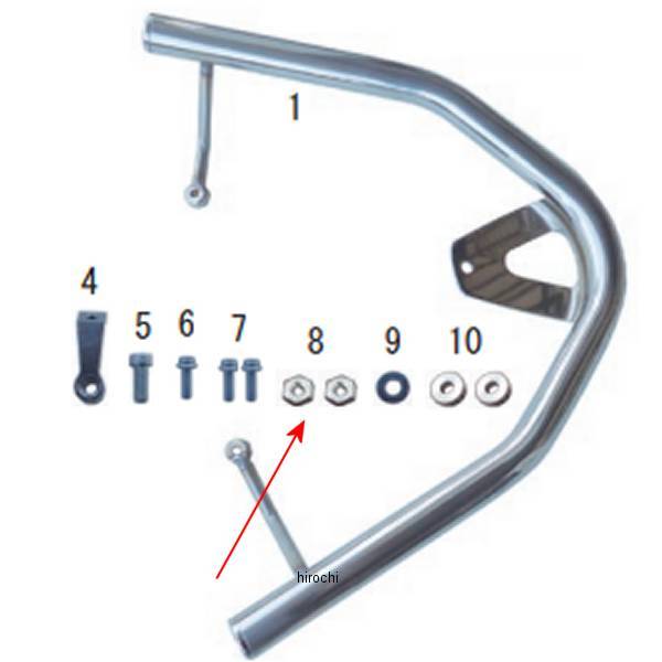 六角ナット 8mm 4個入り