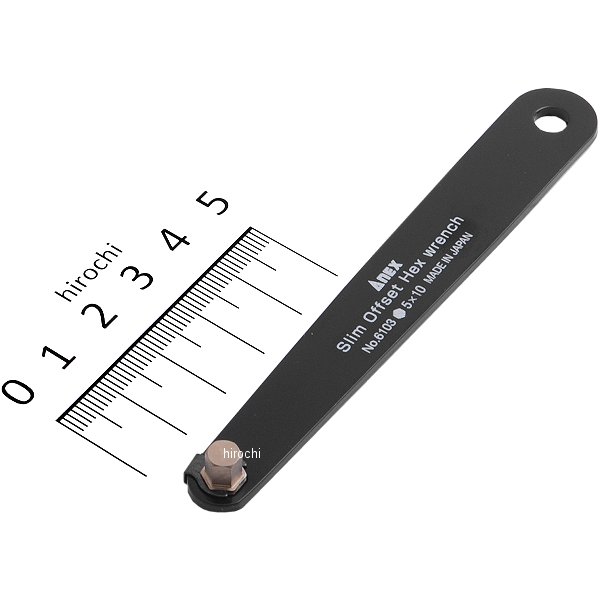 スリムオフセットドライバー 六角5.0X10