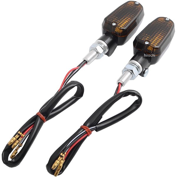 ウインカー スクエア ダブル球 黒ステン仕上/スモーク