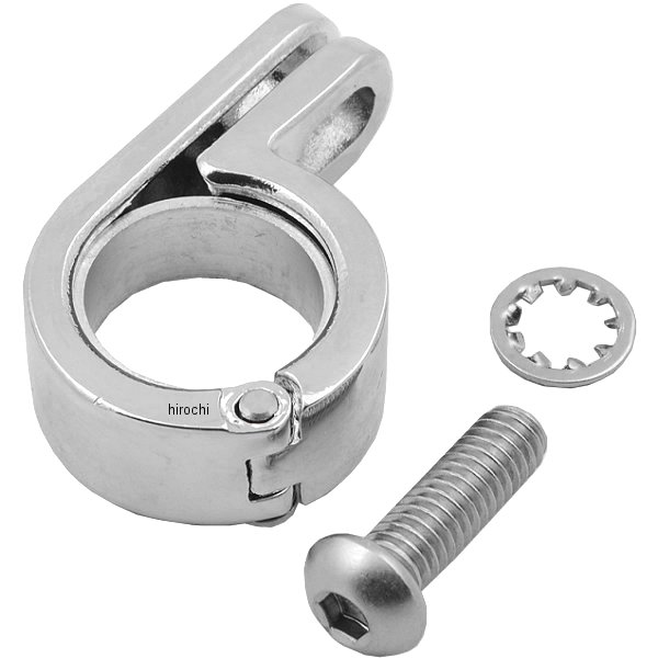 P-クランプ 0.785インチ(22mm)-1インチ(25mm) クローム 1個売り