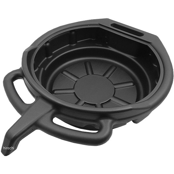 プラスチックオイルドレンパン 8L 黒