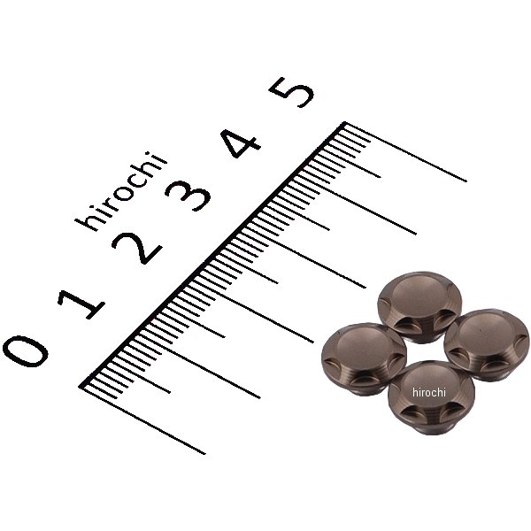 ポッシュ NASAタイプキャップボルトカバー M6用 チタン