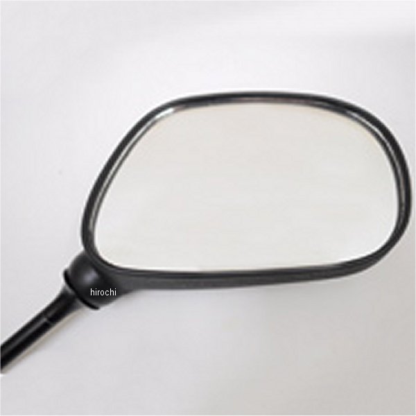 LCミラー タイプ1 楕円 正ネジ8mm 黒 左右2本セット