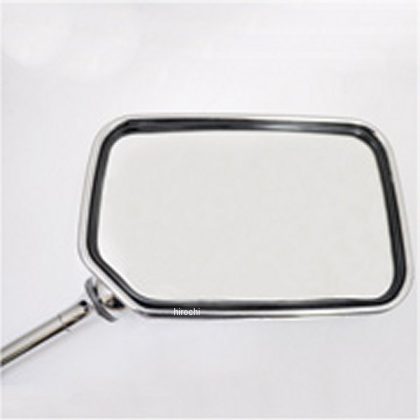 LCミラー タイプ4 角型 正ネジ10mm メッキ 左右2本セット