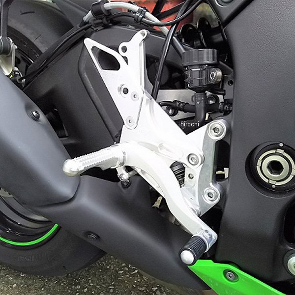 バックステップ 固定式 ハイパーバンク 16年-21年 ZX-10R、ZX-10RR シルバー