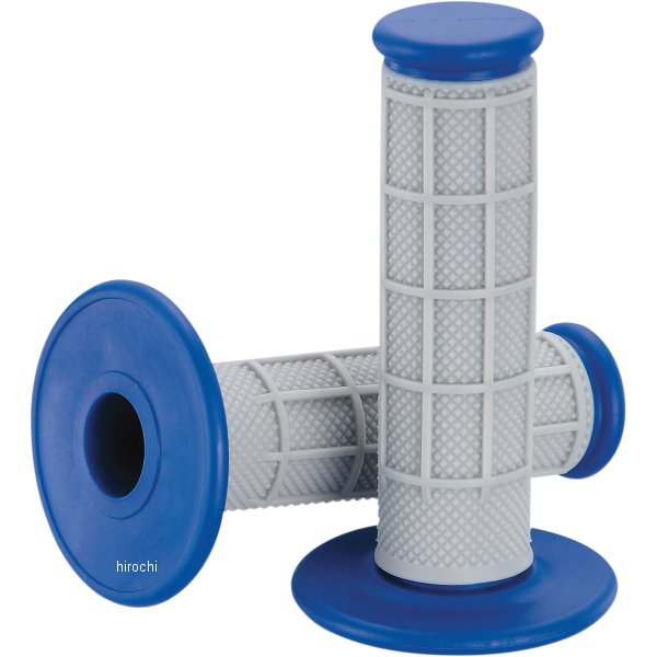 グリップ ハーフワッフル グレー/青