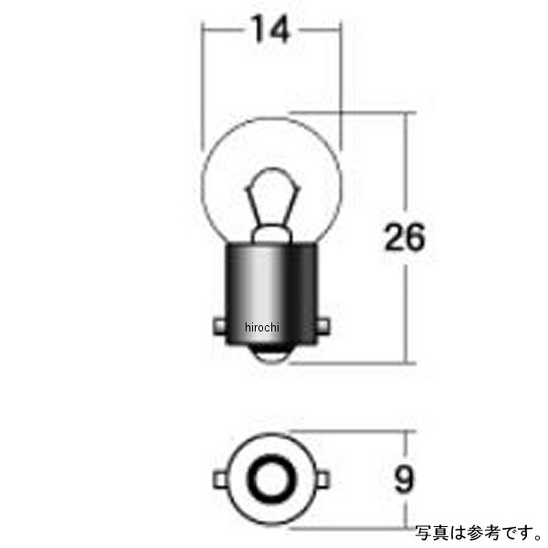 1P 7514OR 12V10W オレンジ