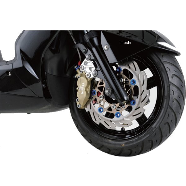 キャリパーサポート 260mm ブレンボ4ポッド シグナスX チタン