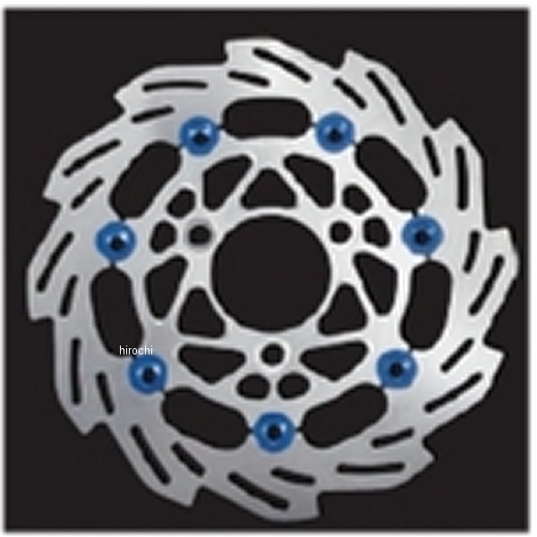 ウェーブディスクローター 220mm グロム シルバー/青