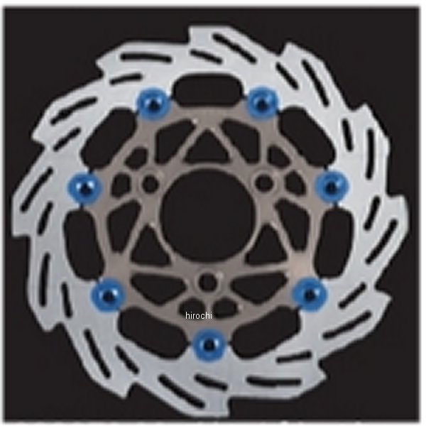 ウェーブディスクローター 220mm グロム チタン/青