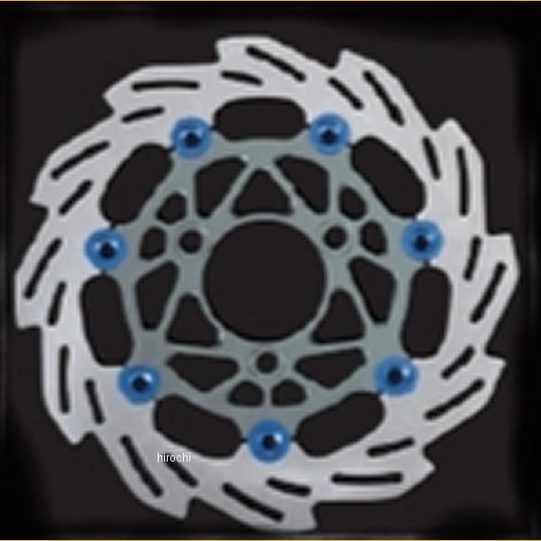 ウェーブディスクローター 220mm グロム スモーク/青