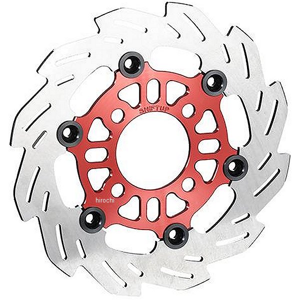 ウェーブディスクローター 220mm グロム 赤/黒