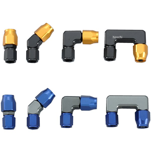 ストレートフィッティング #4 ゴールド/黒