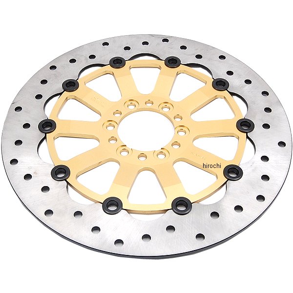 フロント ディスクローター カスタム 320 86年-13年 ヤマハ、アプリリア、ドゥカティ ゴールド