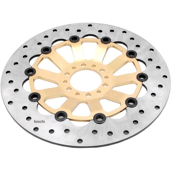 フロント ディスクローター カスタム 296 88年-14年 VTR1000F、CBR900RR、VFR750F ゴールド