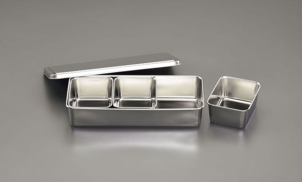 328x148x 63mm ふた付ボックス(ステンレス製)