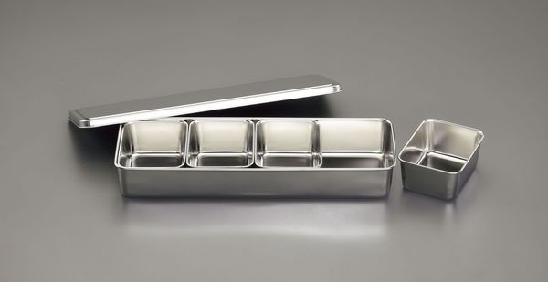 432x148x 63mm ふた付ボックス(ステンレス製)