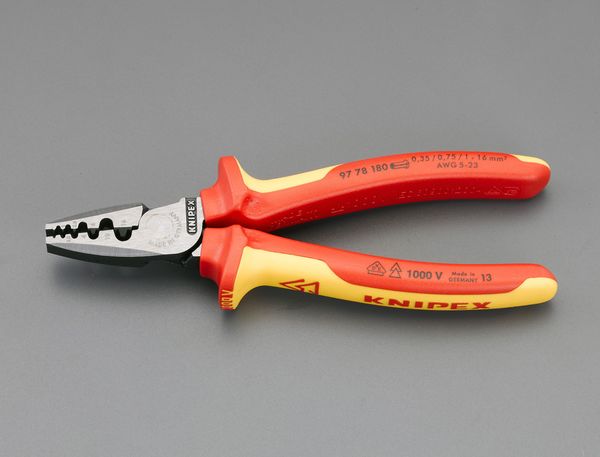 0.25- 16m㎡ 圧着ペンチ(絶縁/フェルール端子用)