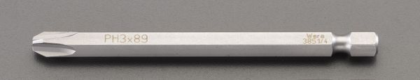 #2x89mm + ドライバービット(ステンレス製)