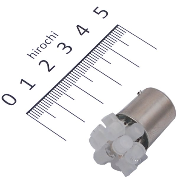 LEDバルブ L・ビーム ウインカー用 12V10W 角度ピン球用 クリアレンズ、オレンジ色レンズ兼用