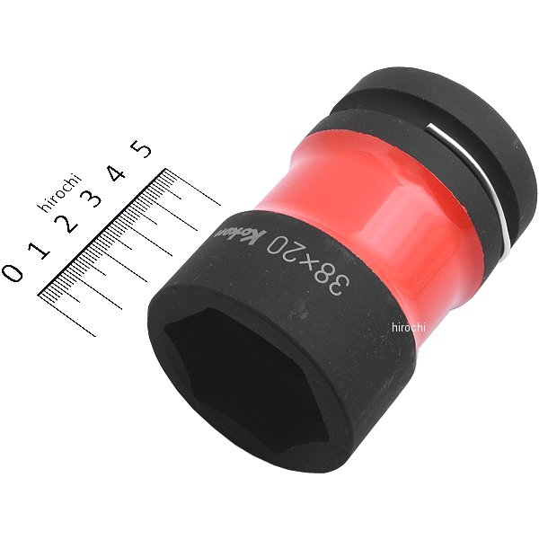 1インチsq インパクトリヤホイールナット用コンビネーションソケット(カラー) 38mmx20mm