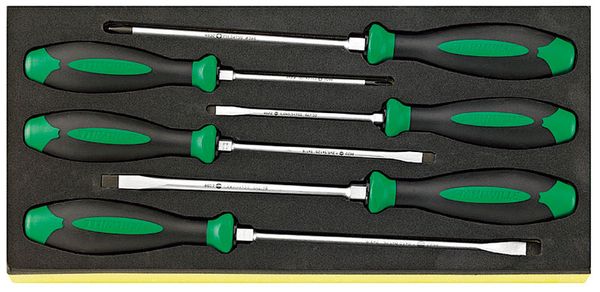 6本組 + - ドライバーセット(手元六角付)
