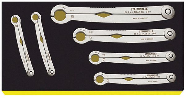 6本組 ナットレンチ(ラチェット式)