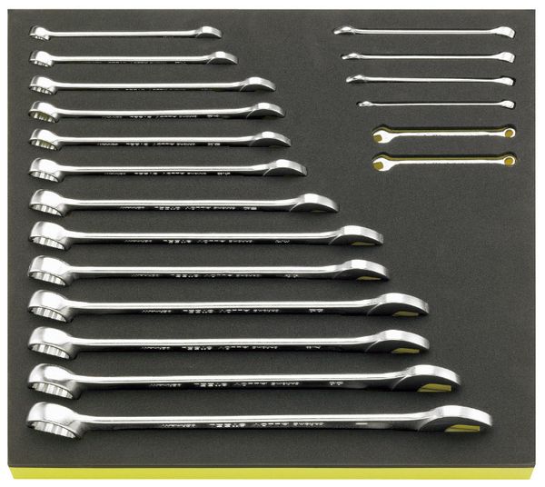 19本組 片目片口スパナセット(インチ)