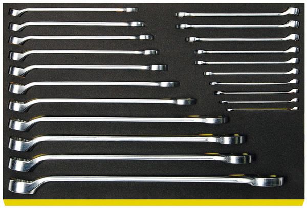 21本組 ロング片目片口スパナセット